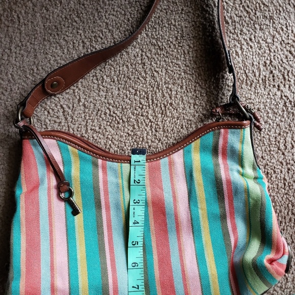 Fossil multi stripe shoulder bag - Picture 8 of 8